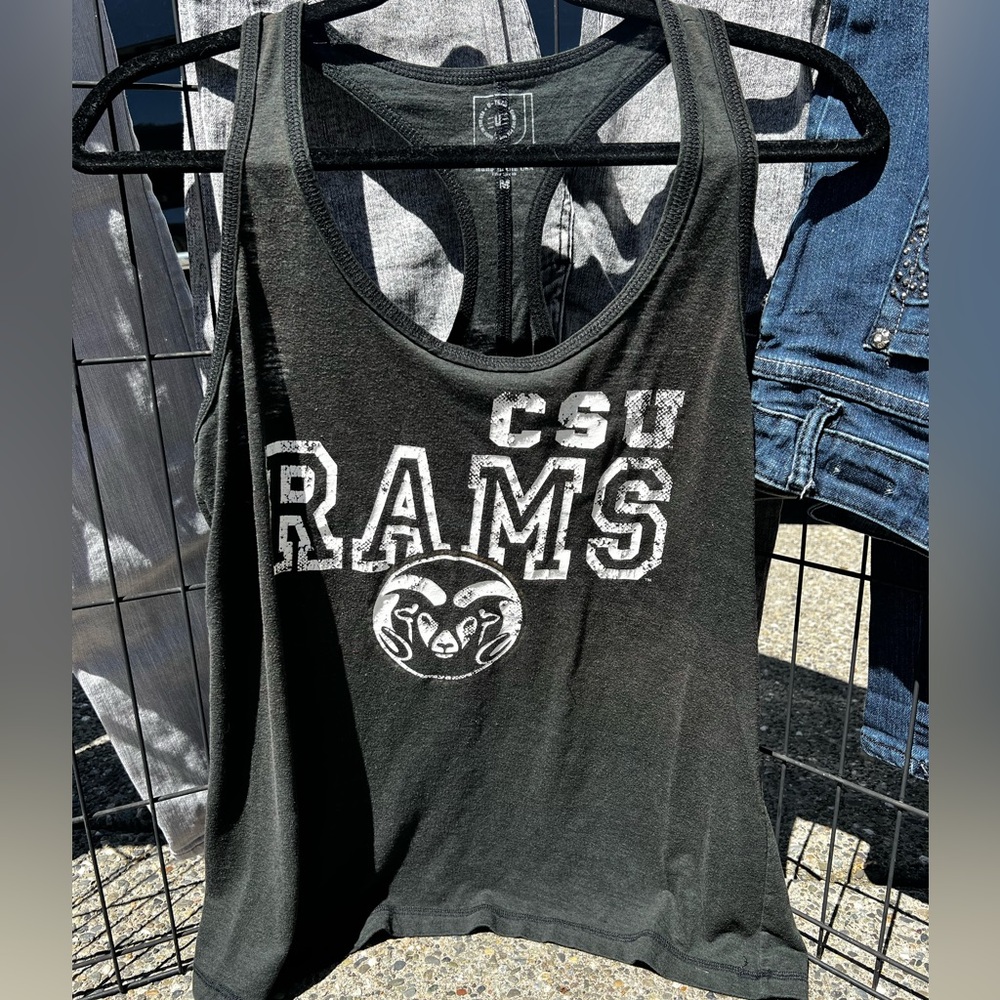 CSU Rams dark Green Tank Top